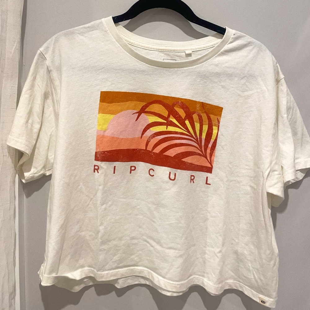 RIPCURL White Cropped Tee